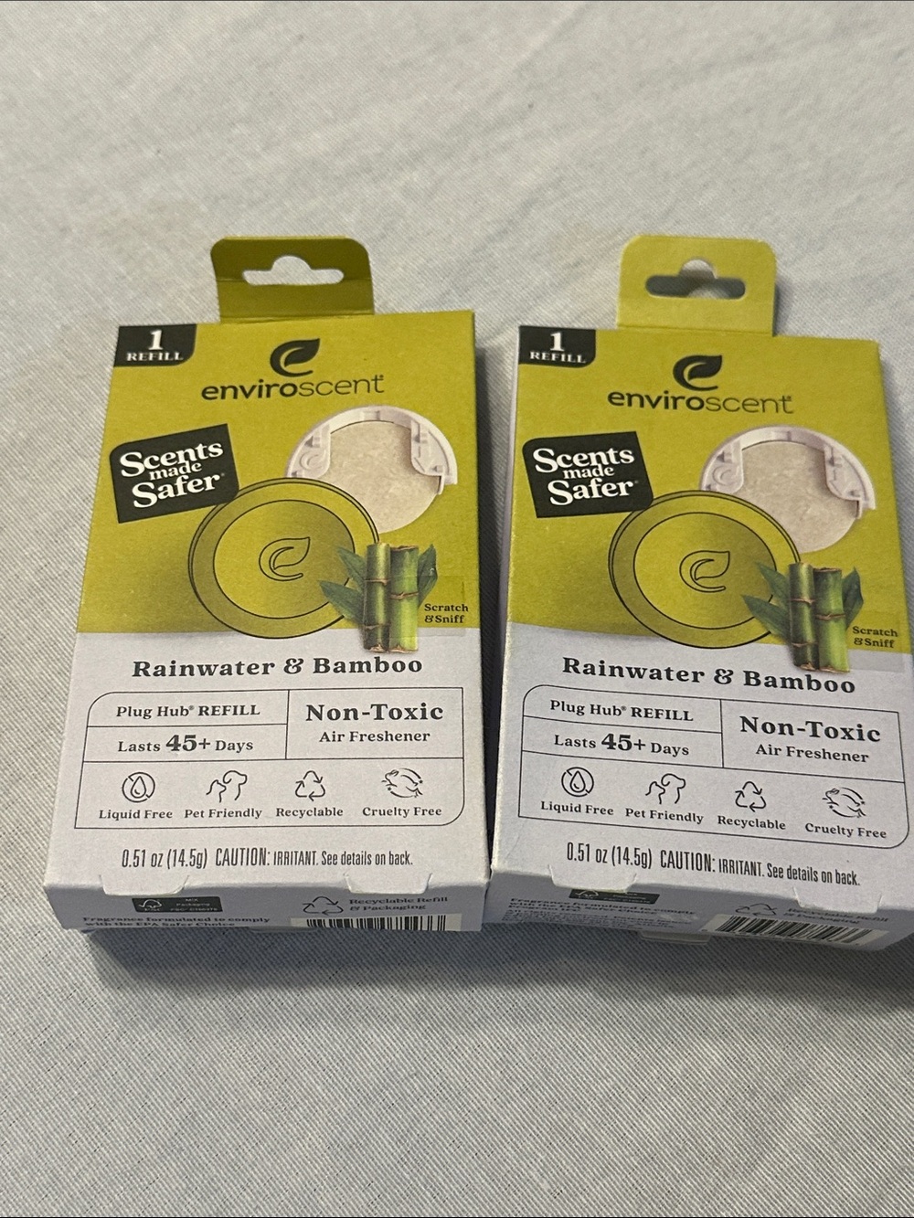 Rainwater & Bamboo Plug Hub Refill — 2 boxes